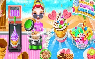 Colorful Ice Cream Shop
