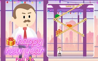 Happy New Year Pull Pin